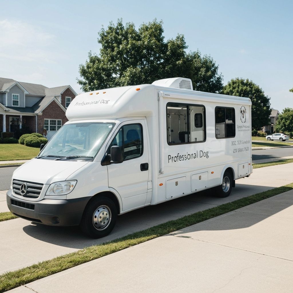 Waves & Shaves mobile grooming van